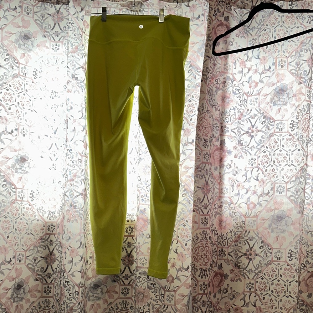 Lululemon highlighter yellow leggings